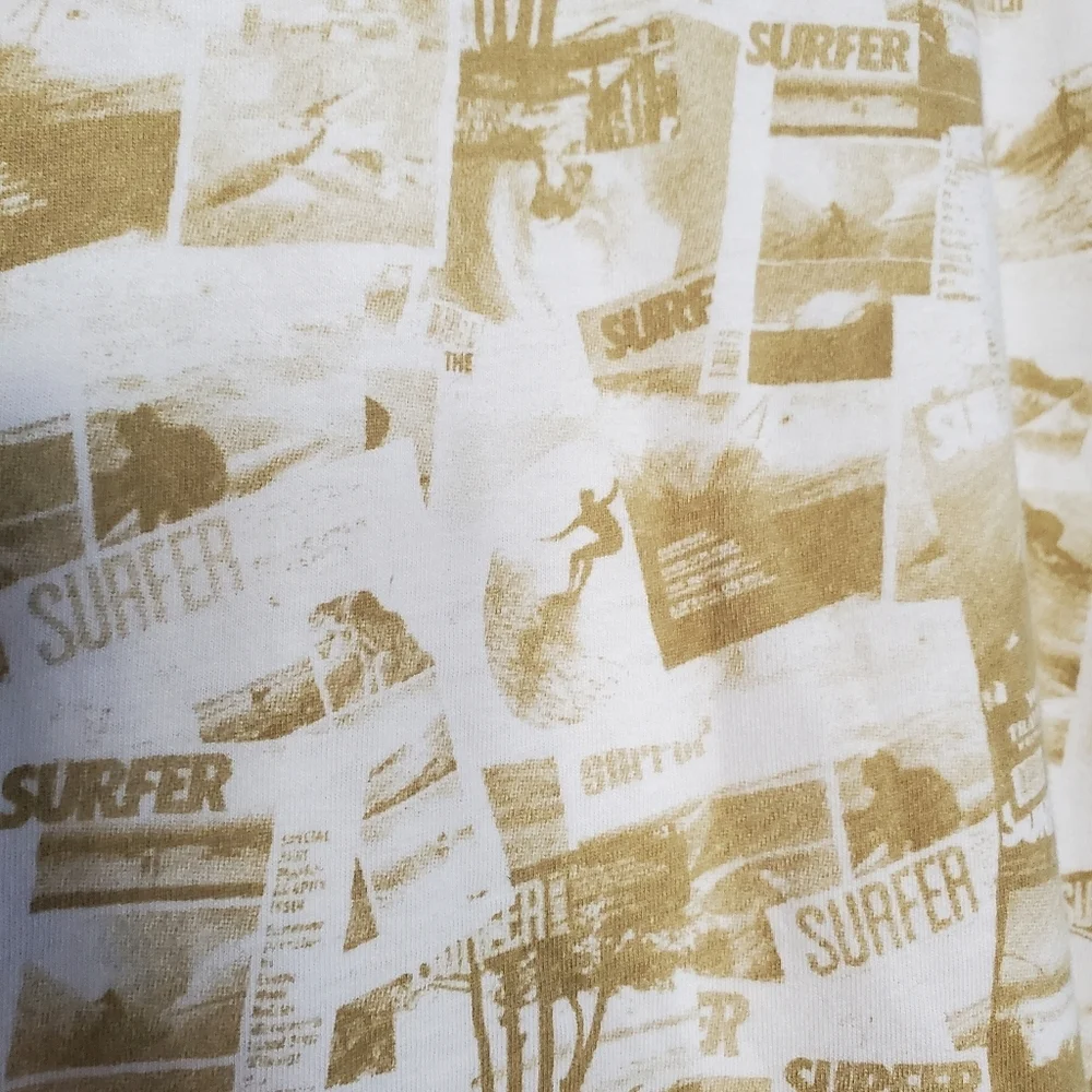 Surfer Magazine Long Sleeves T-shirt Pullover Vintage Look Graphic Size XXL